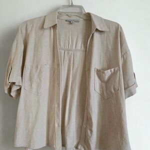 Haute Monde Cream Textured Top